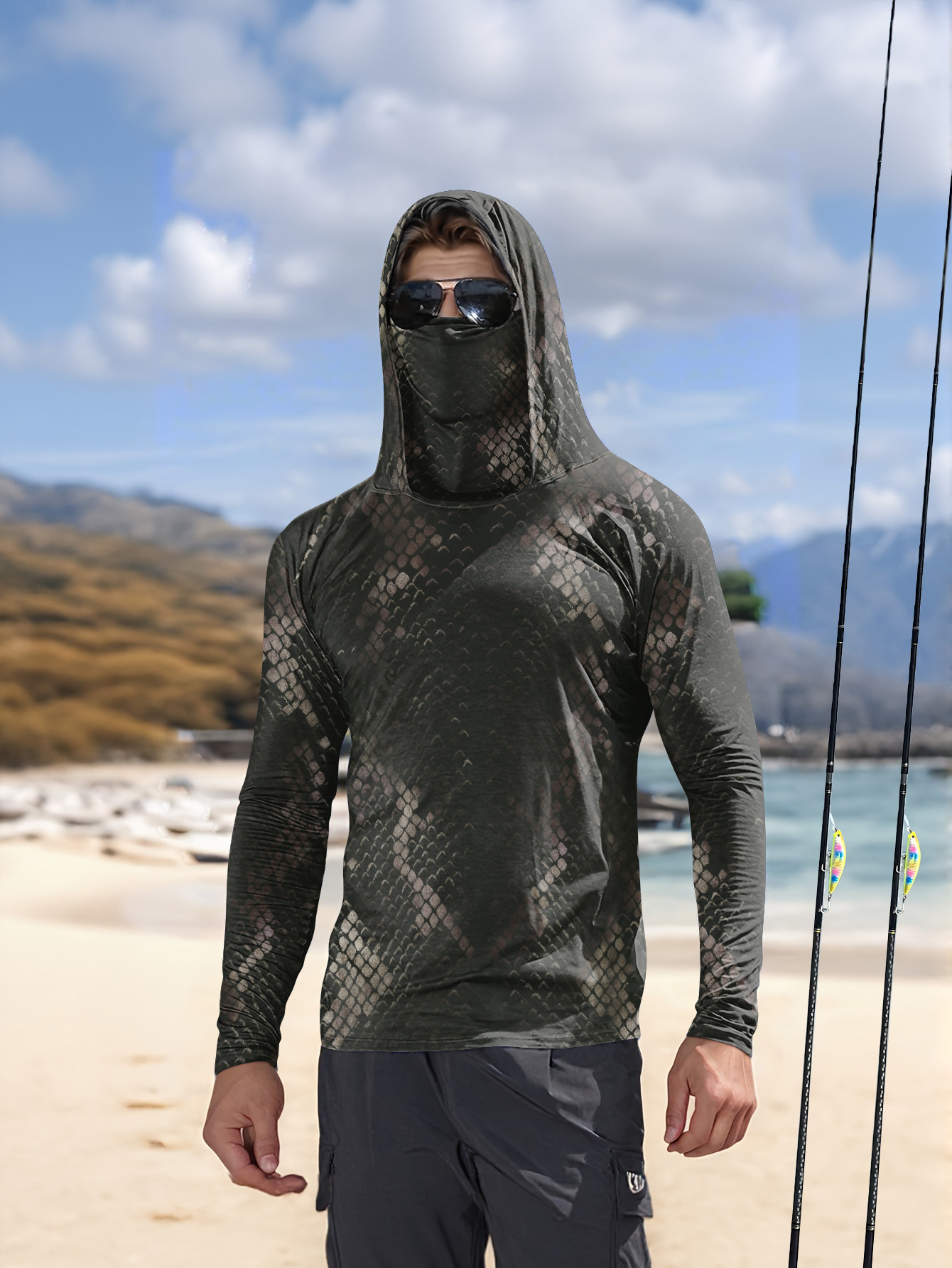 Fishing Shirt Uv Protection - Camisa de Pesca para Hombre con