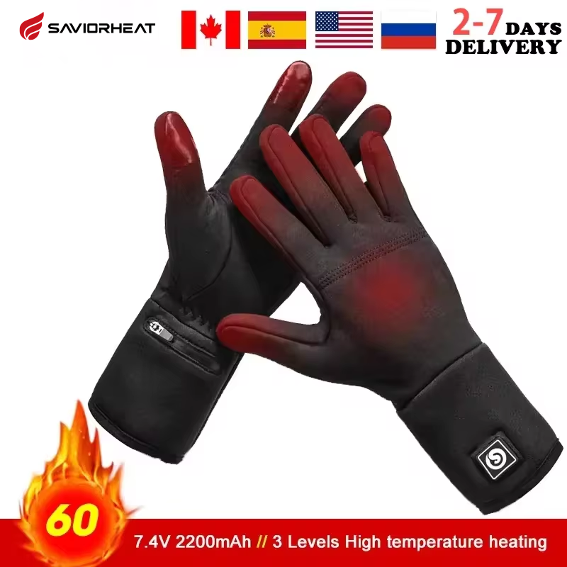 Fishing Gloves - Guantes calefactables con forro eléctrico recargable,
