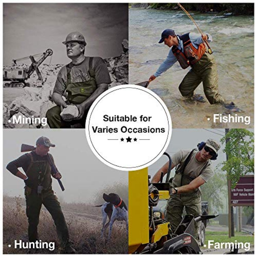 Vadeadores de pecho con botas  - Fishing Waders reseña y precio
