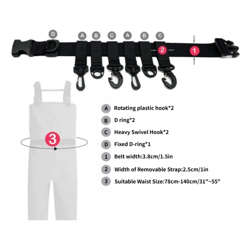 1 Cinturón de Pesca Ajustable  - Fishing Belt reseña y precio